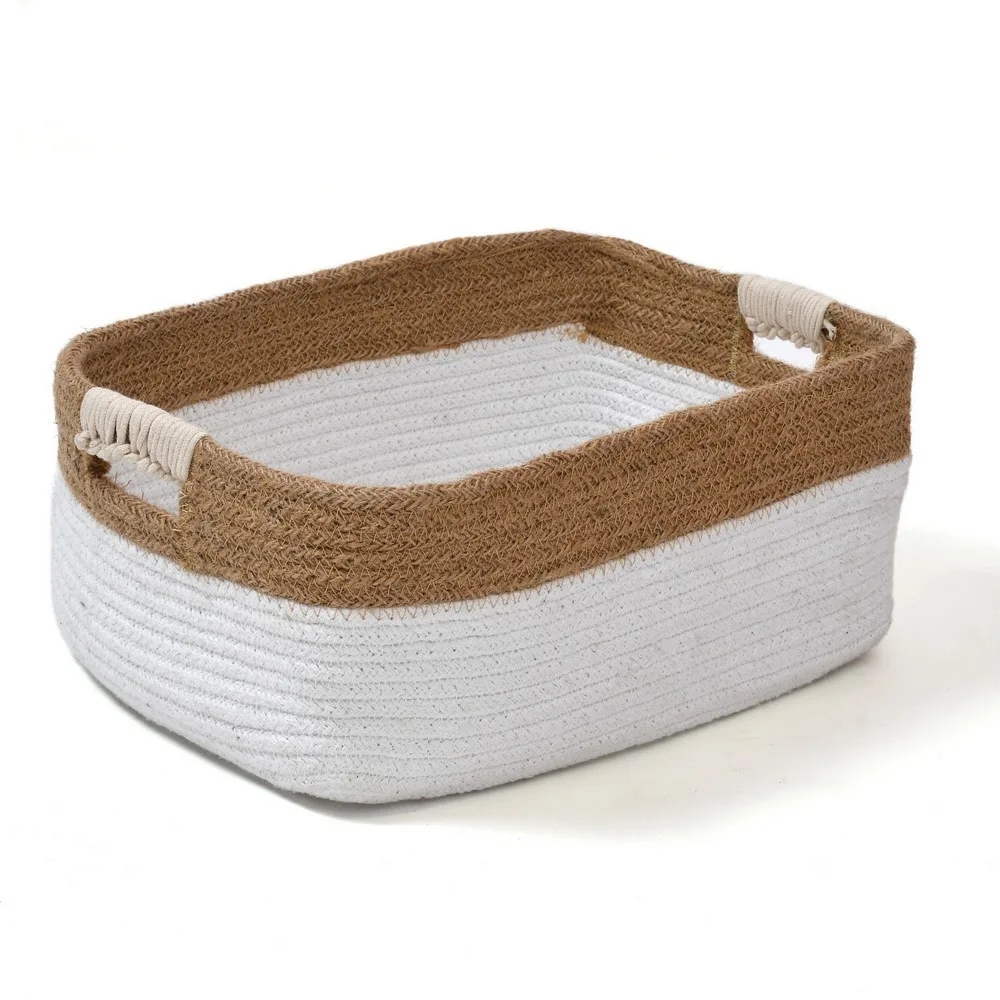 organizer basket | white | rectangle | small | 27x18x13