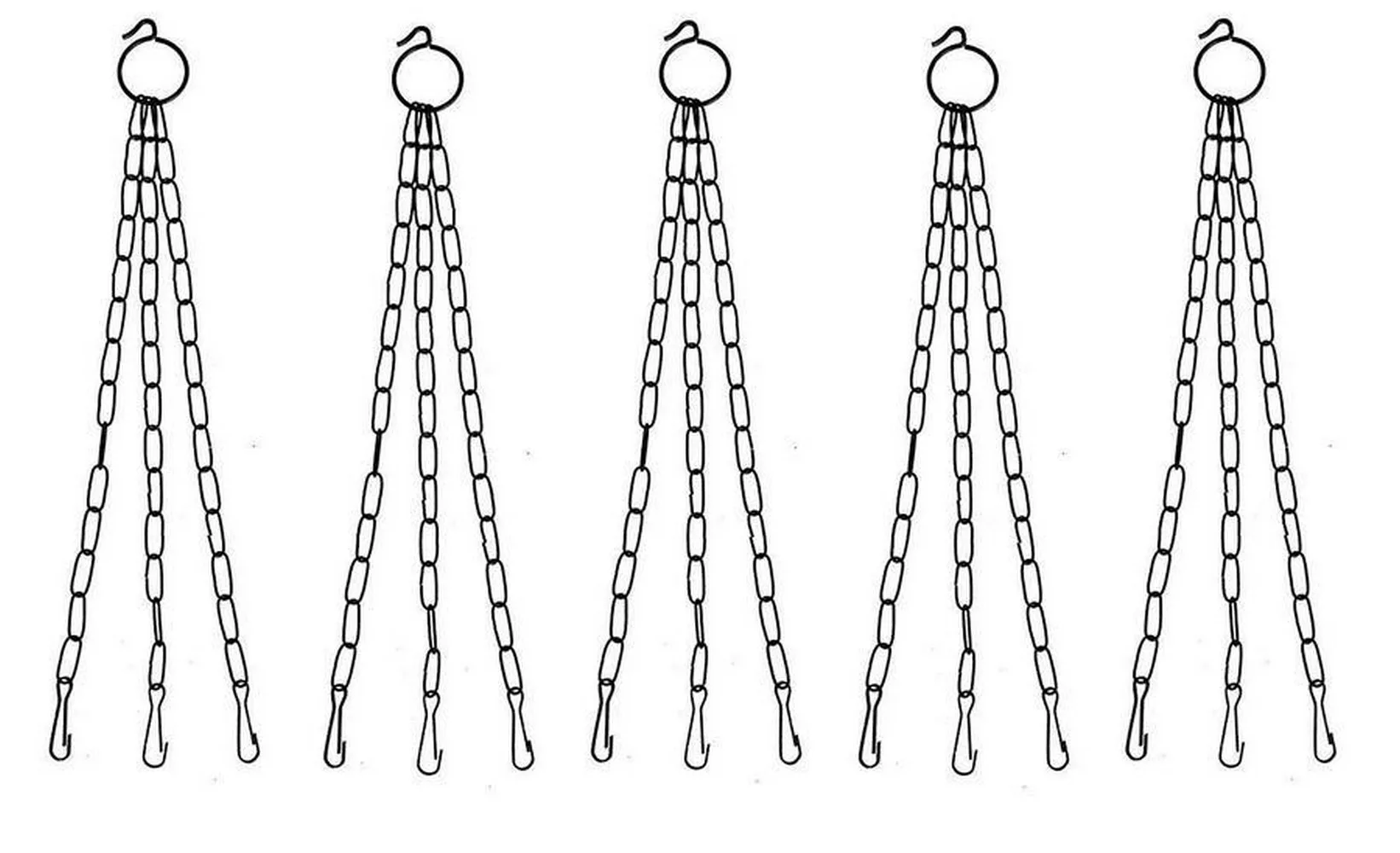 plant hanger metal chain | pack of 5