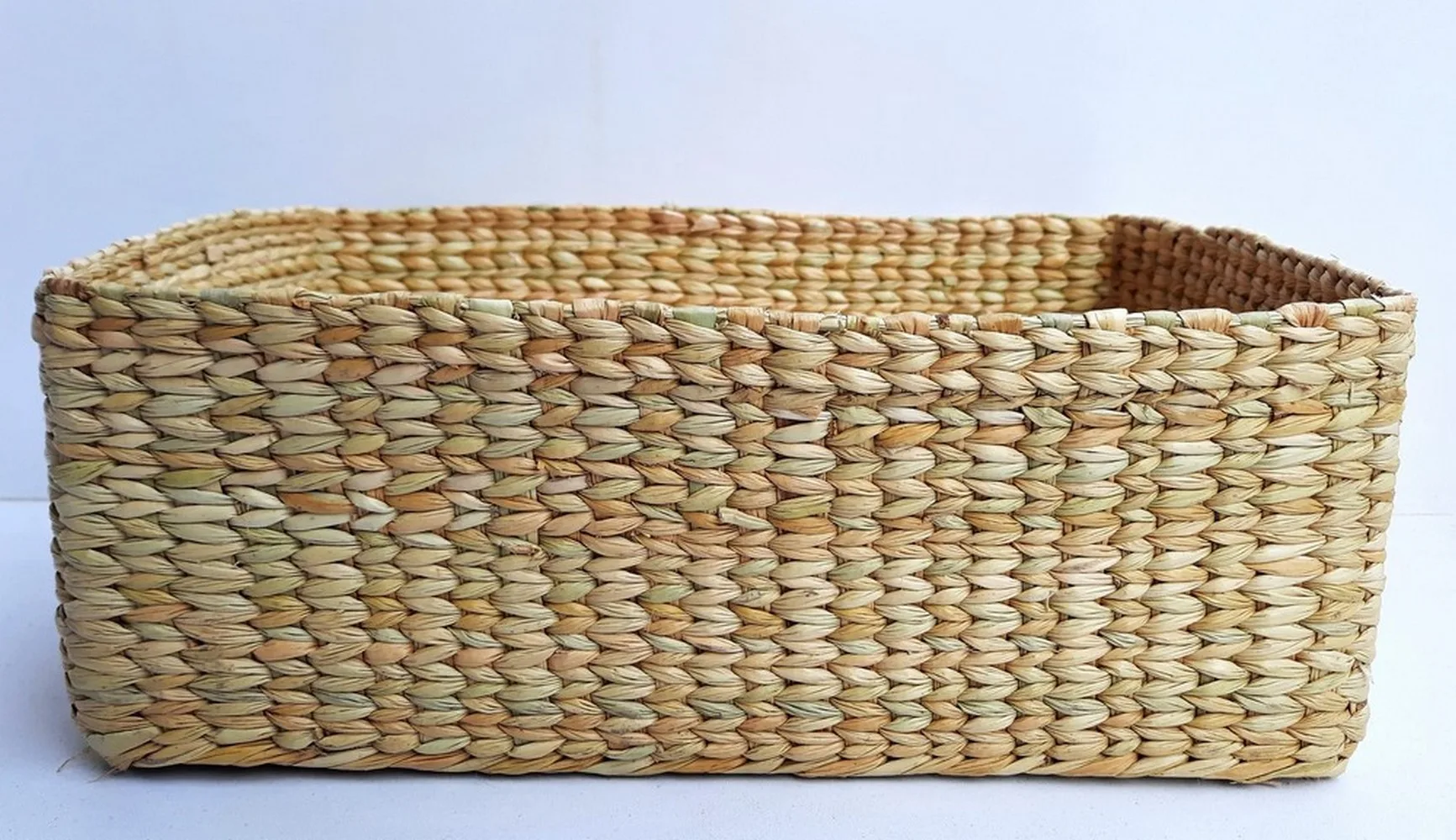 sea grass kauna grass wicker basket, rectangle, x-large 1