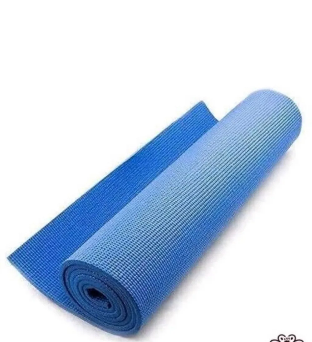 Yoga Mat Foam Plain Textured, 2x6 feet, Lite Blue