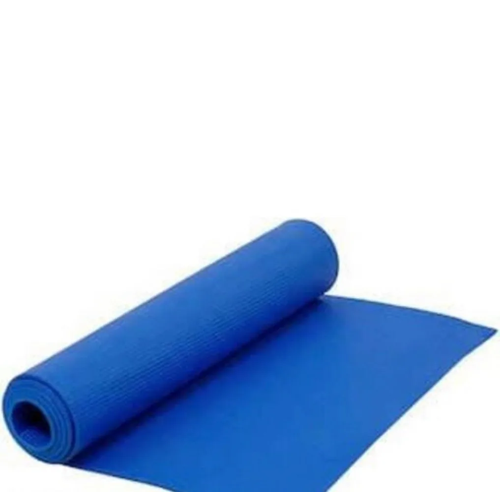 Yoga Mat Foam Plain Textured, 2x6 feet, Dark Blue