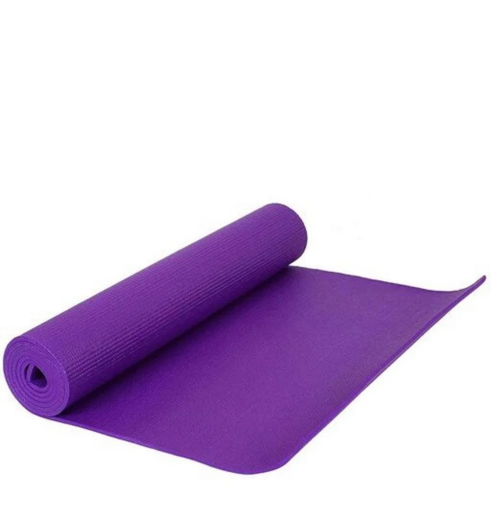 Yoga Mat Foam Plain Textured, 2x6 feet, Purple
