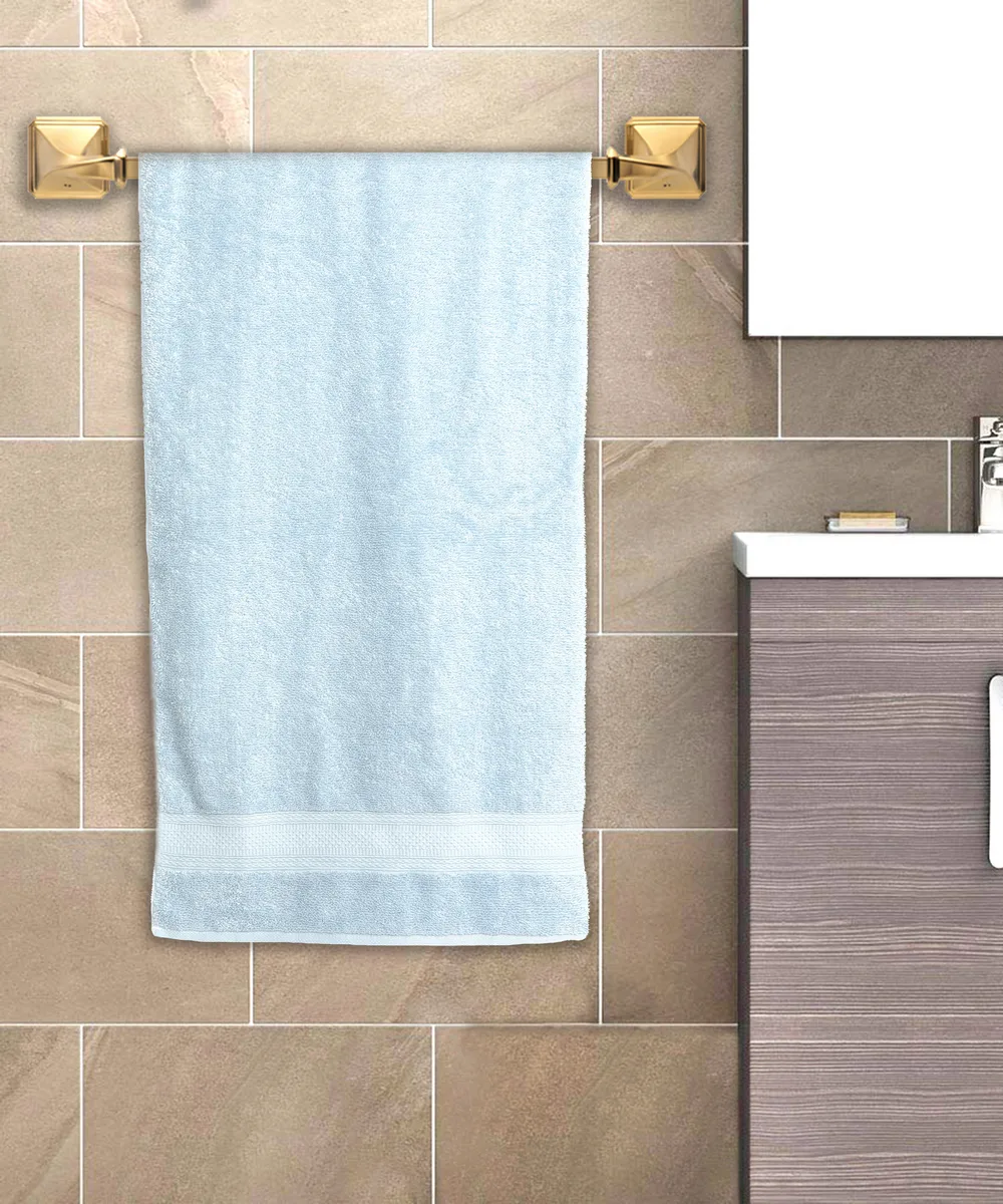 Cotton Bath Towel, 48x27, Lite Blue