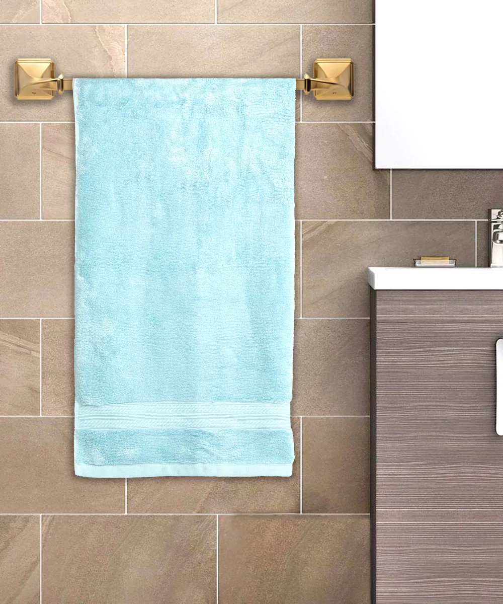 Cotton Bath Towel, 48x27, Sky Blue