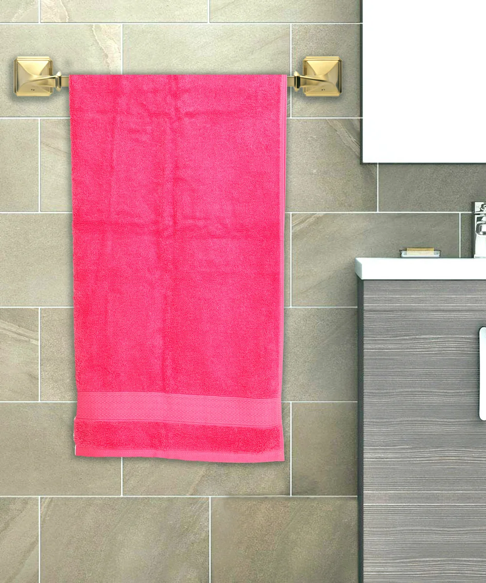 Cotton Bath Towel, 48x27, Pink