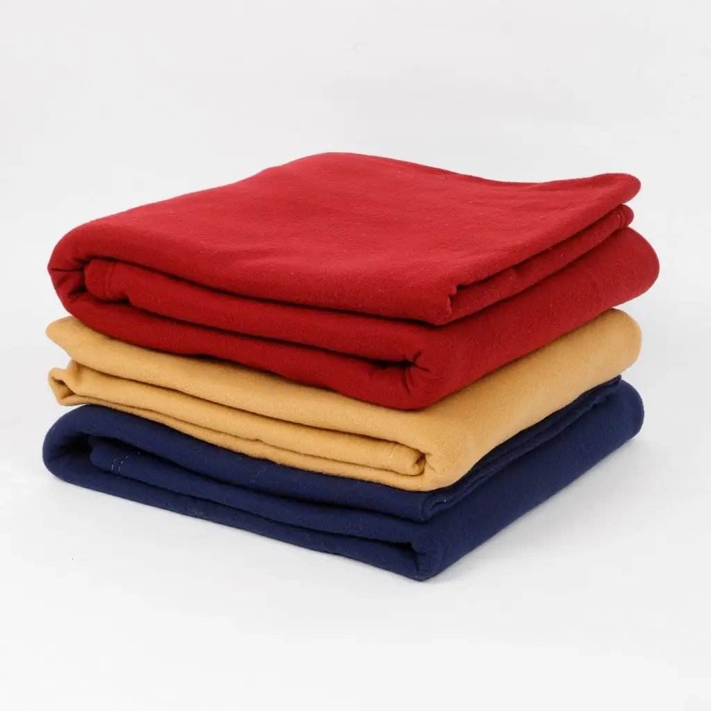 Fleece blanket woolen, single bed, solid color, 55x90, assorted pack of 3
