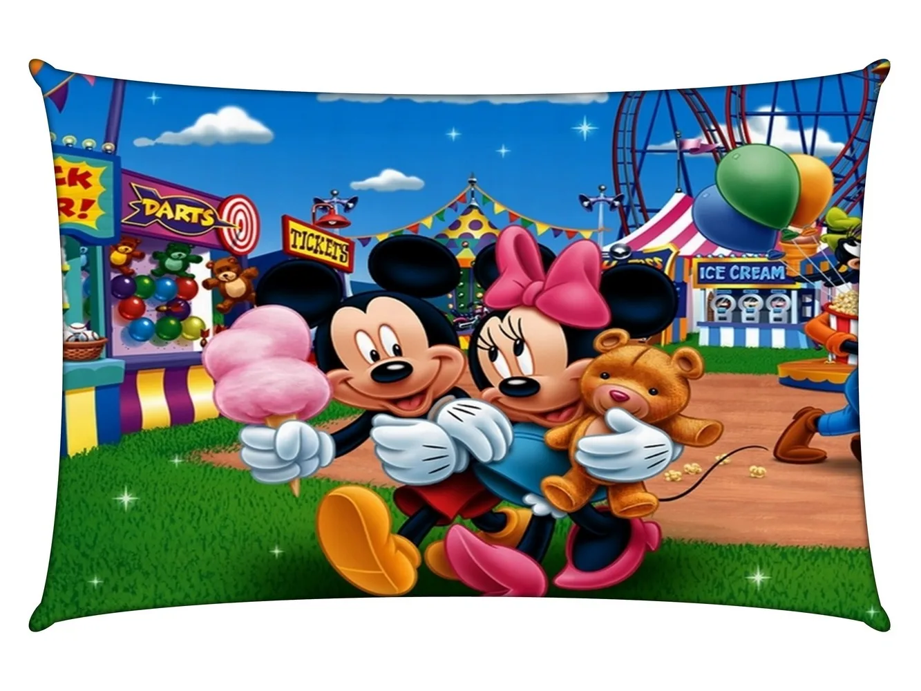 Mickey Mouse Funfair Kids Pillow Cover, 12x18, Pack of 1
