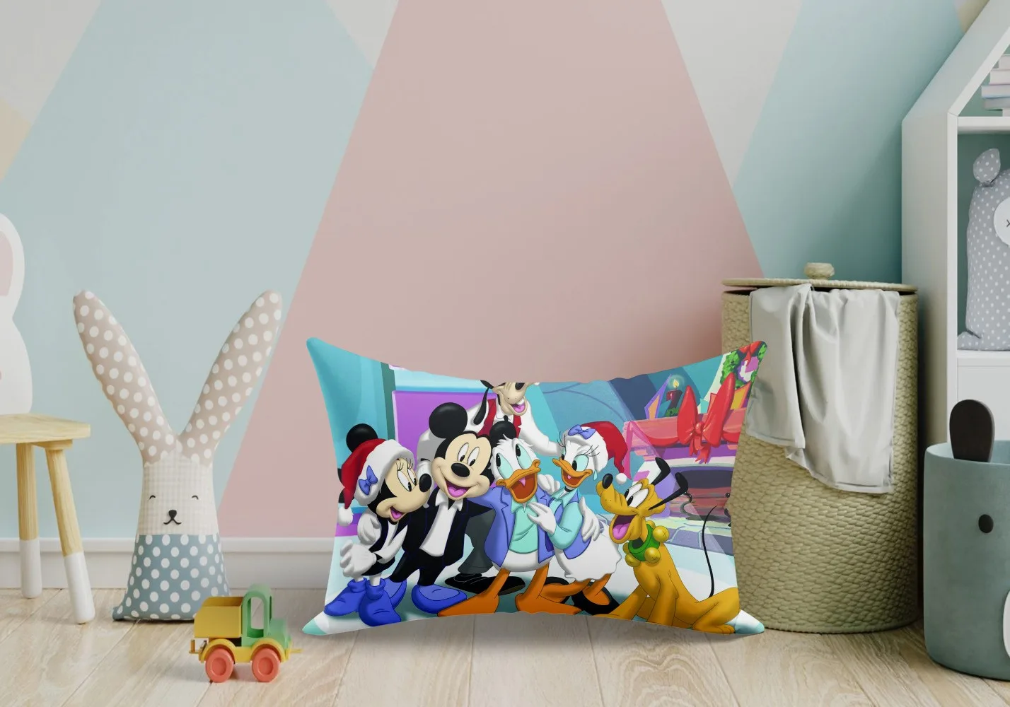 Mickey Mouse Friends Kids Pillow Cover, 18x12, Pack of 1