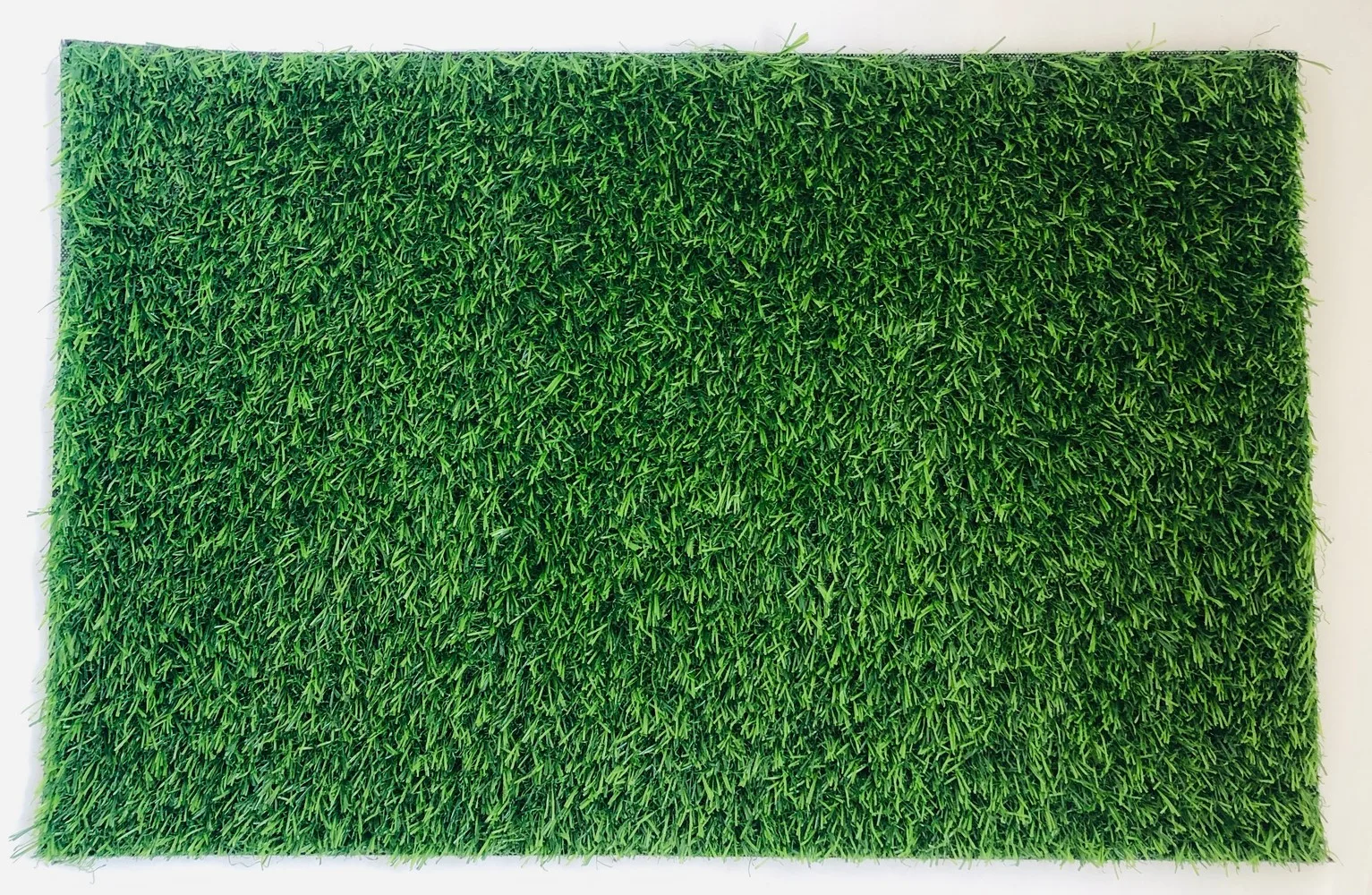 Artificial grass mat polyester green (23x15), pack of 1