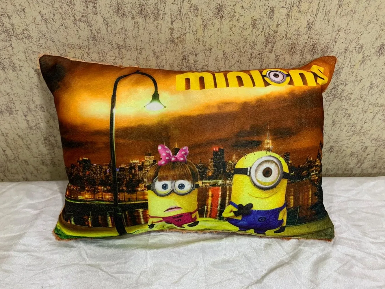 Kids Cartoon Pillow Minions, 11x17, 1 Piece, Colorful