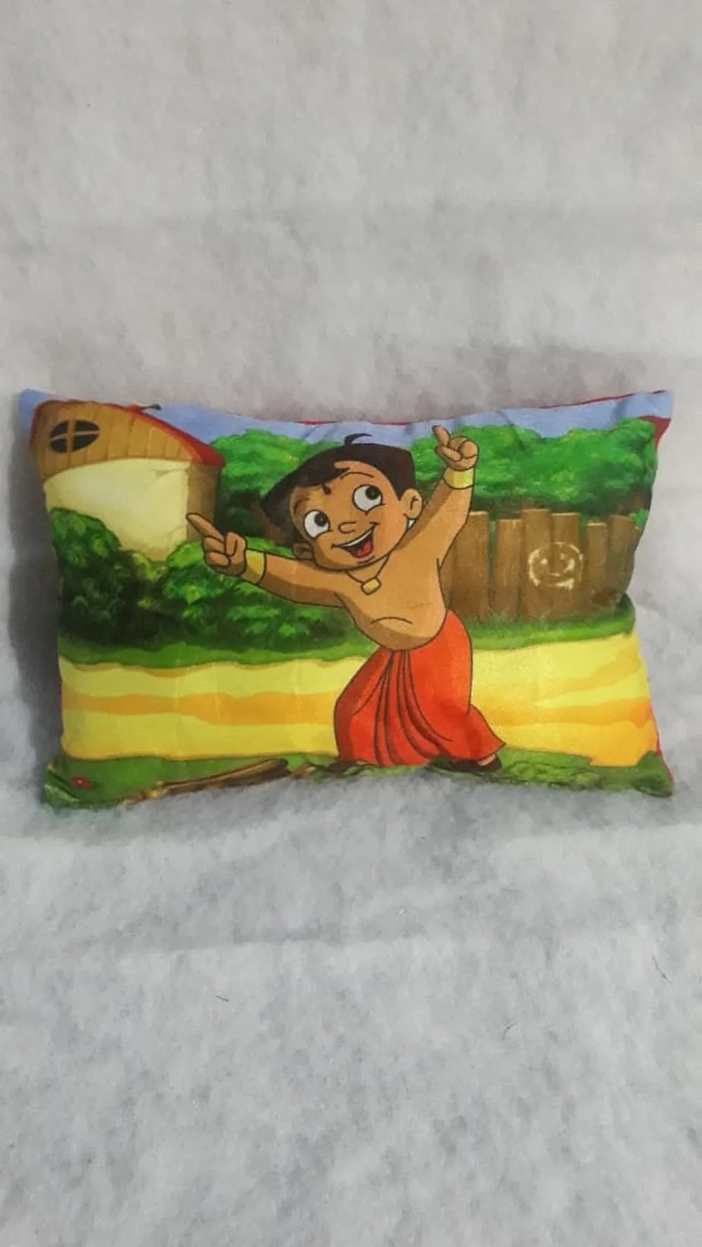 Kids Cartoon Pillow Chhota Bheem, 11x17, 1 Piece, Colorful