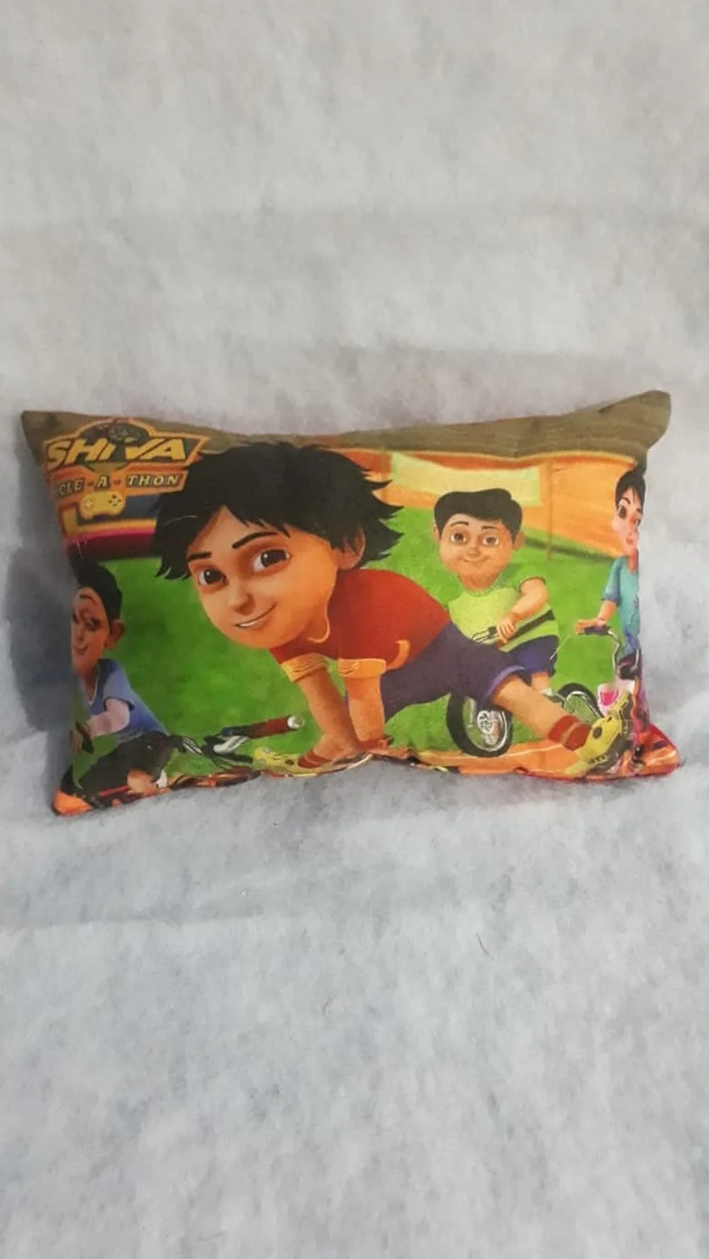 Kids Cartoon Pillow Shiva, 11x17, 1 Piece, Colorful