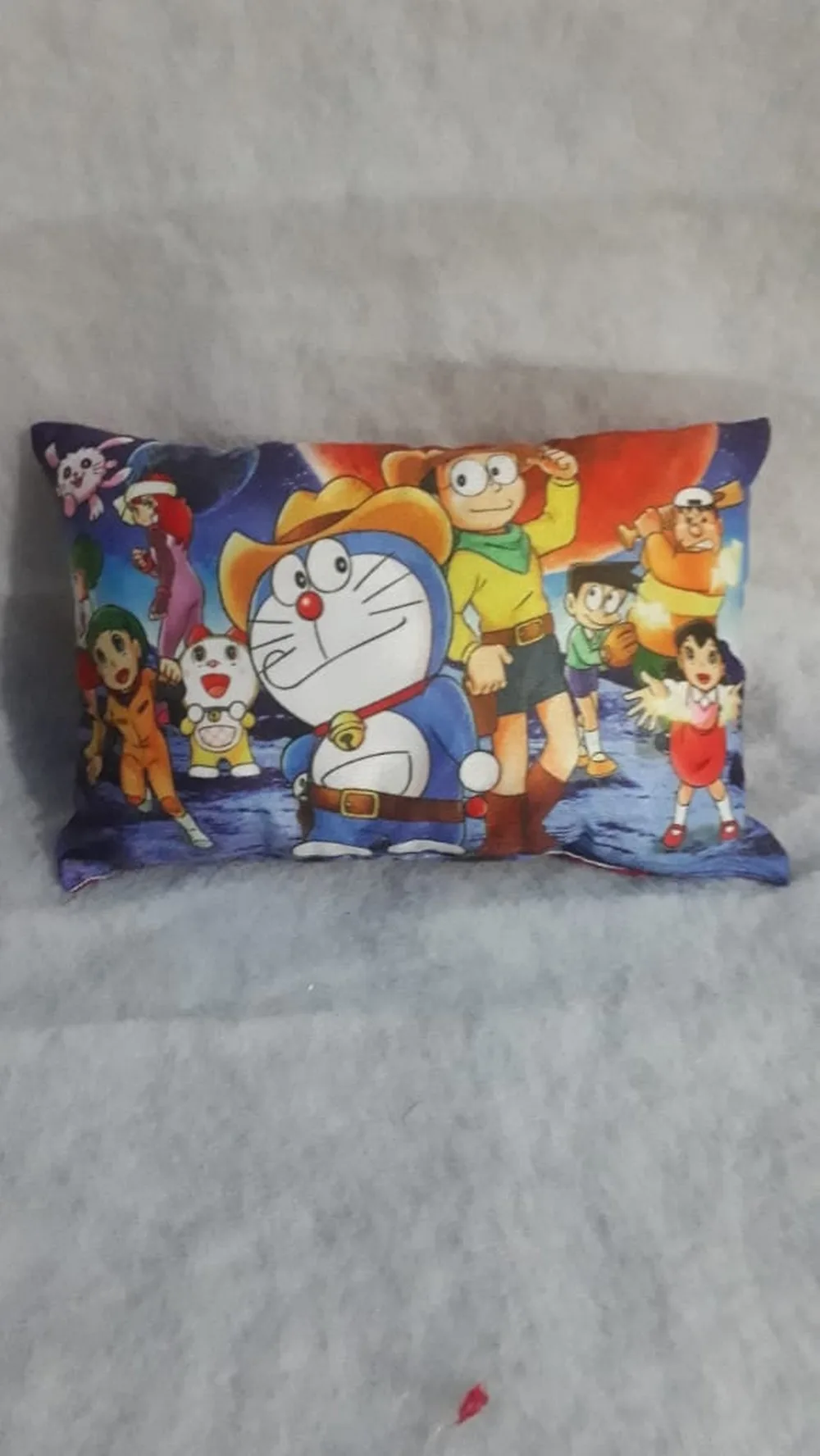 Kids Cartoon Pillow Doraemon, 11x17, 1 Piece, Colorful