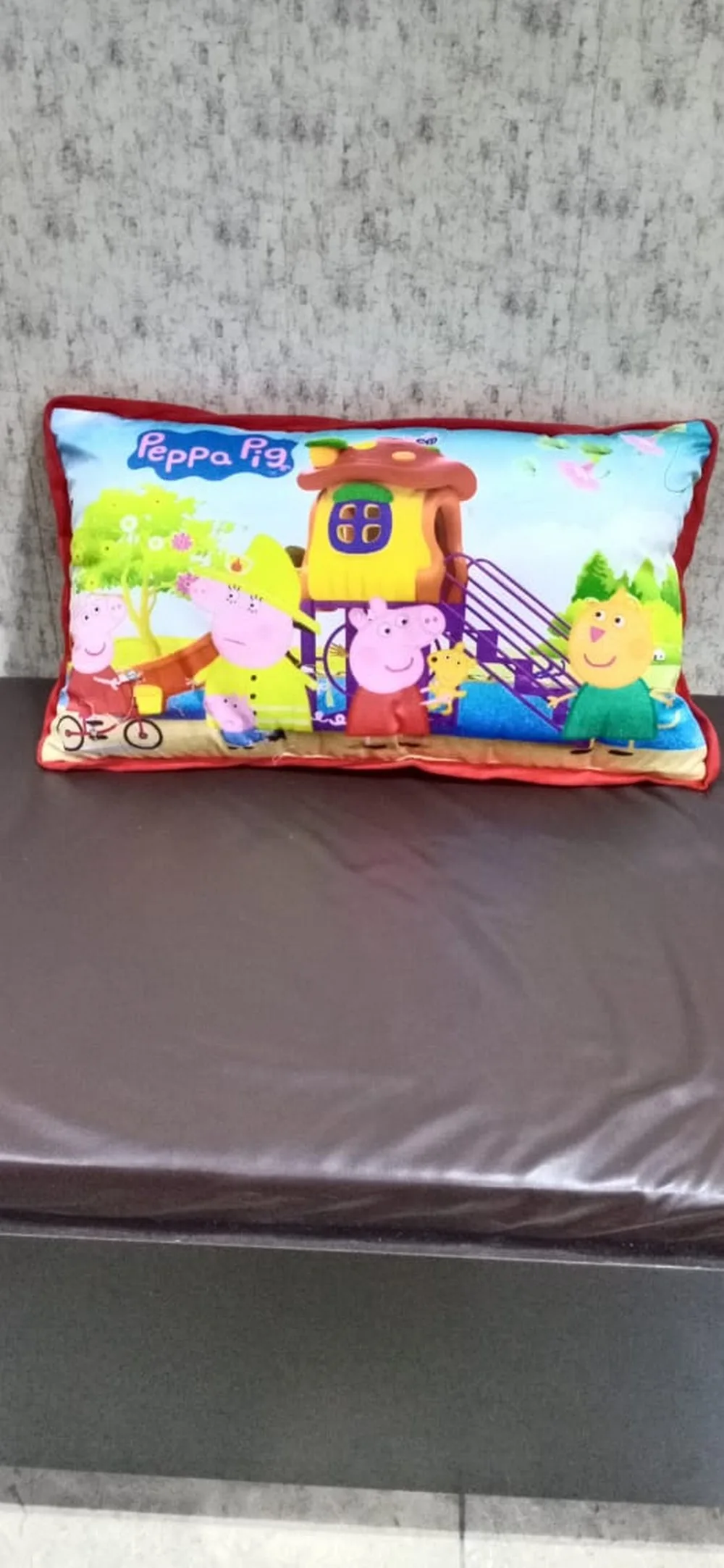 Kids Cartoon Pillow Pig family slide, 15x25, 1 Piece, Colorful