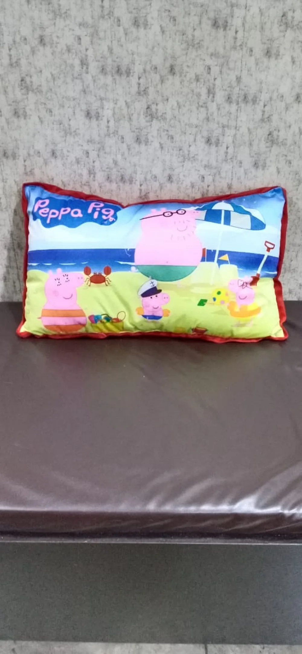 Kids Cartoon Pillow Pig family swim, 15x25, 1 Piece, Colorful