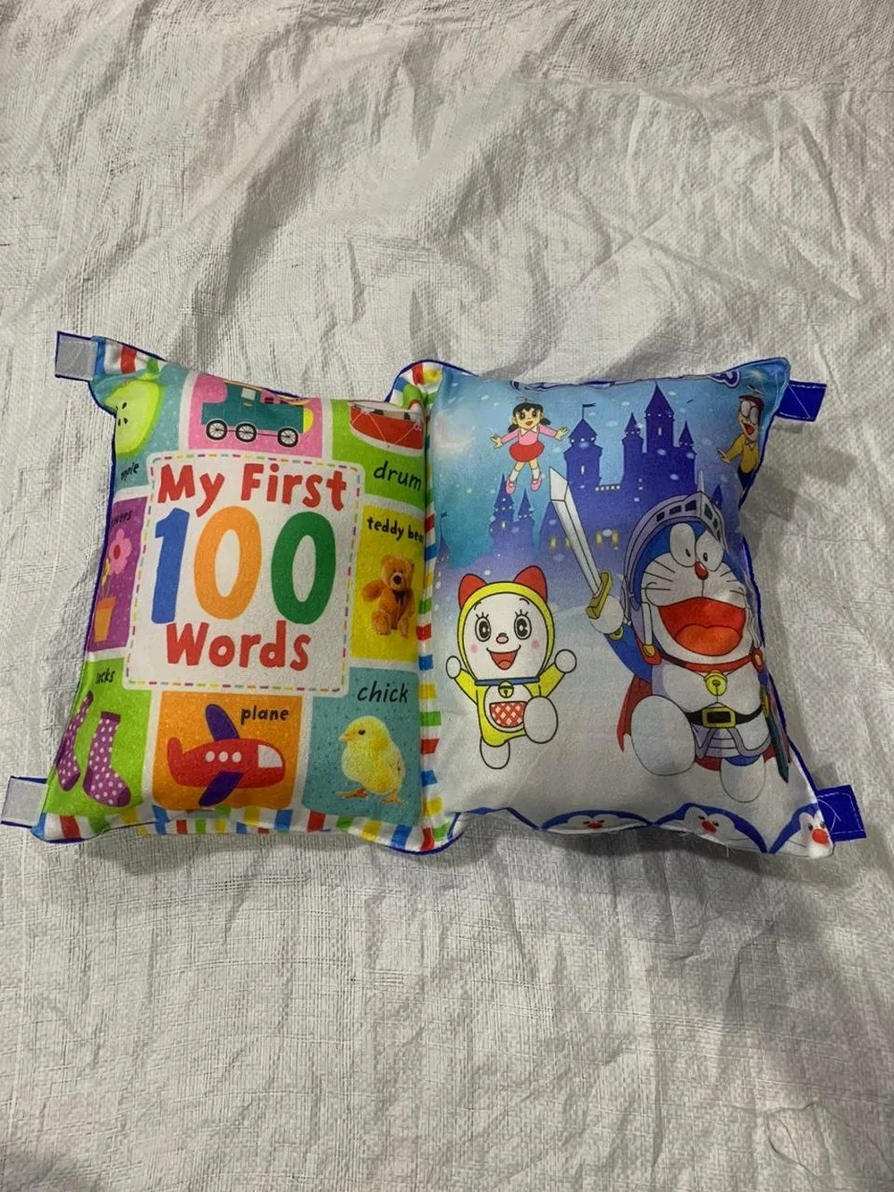 Learning book kids pillow, 100 Words, Doraemon