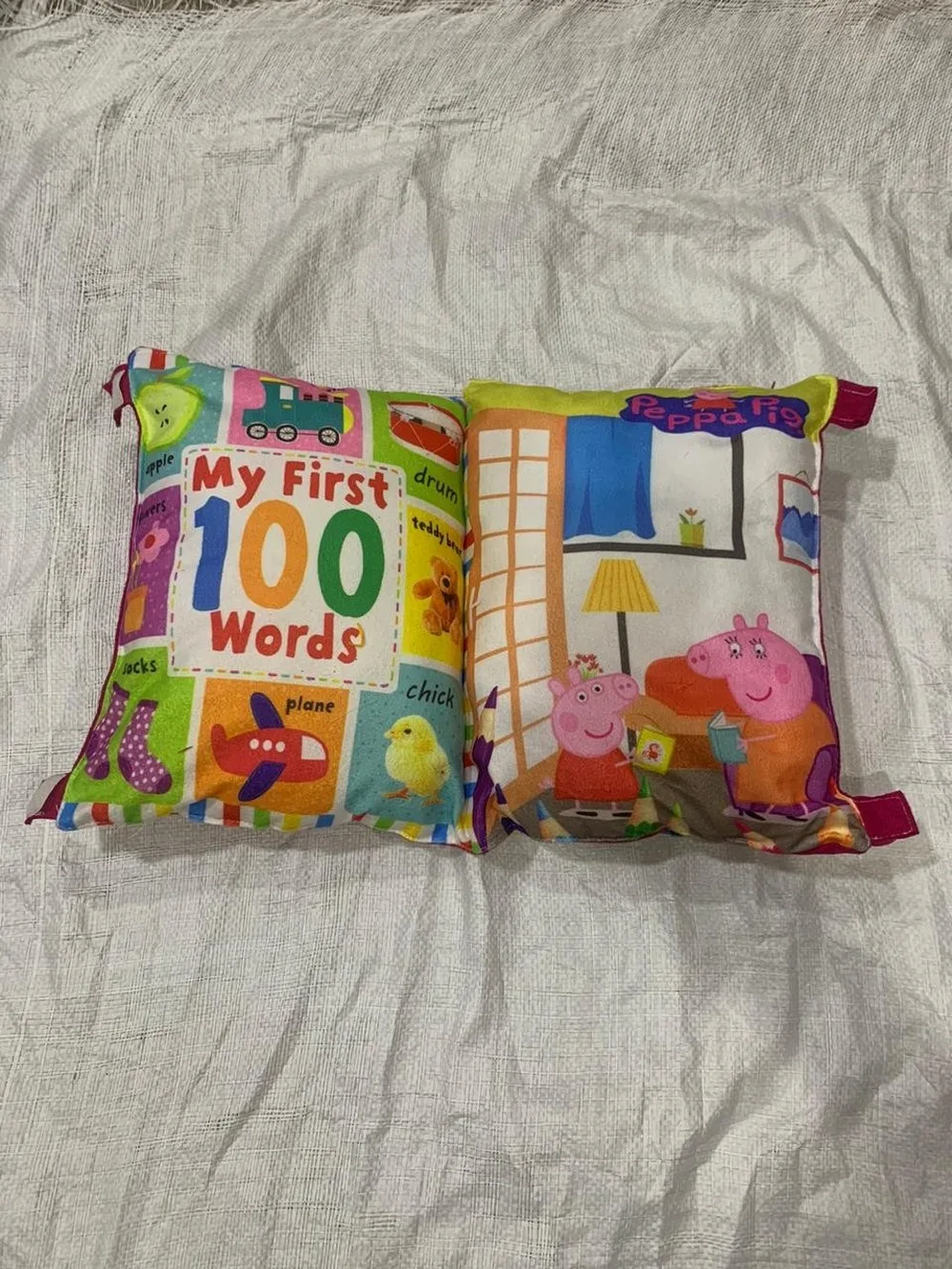 Learning book kids pillow, 100 Words, Peppa
