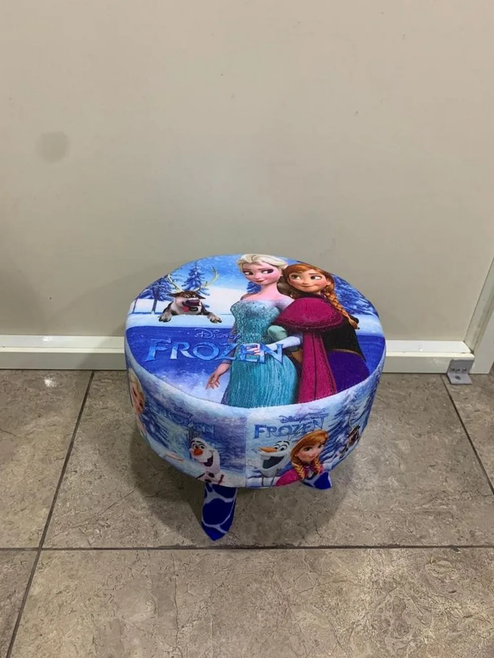 Cartoon printed stool kids, 12 inch with box, Frozen Princess