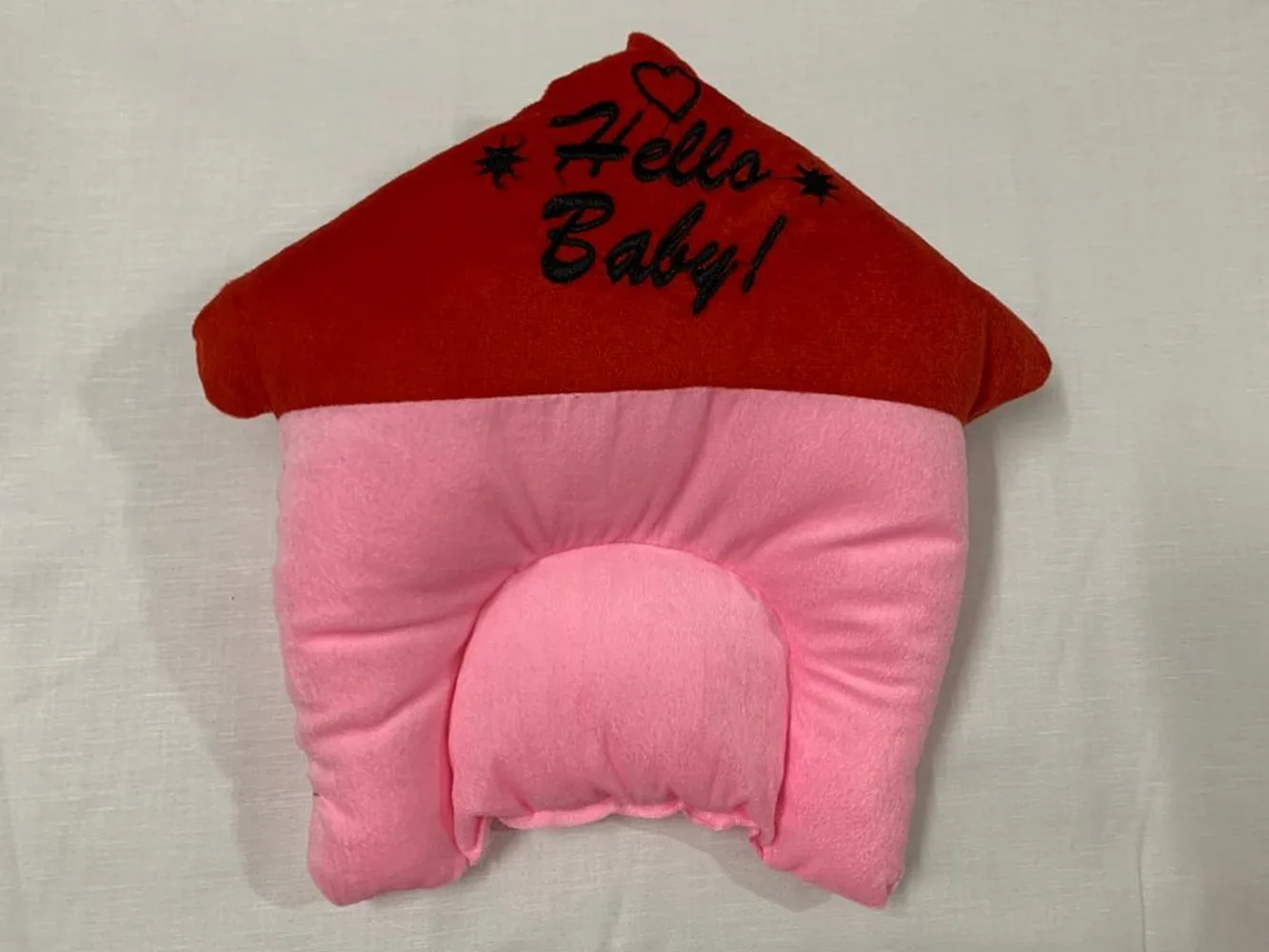 Baby neck pillow hut, pink, red