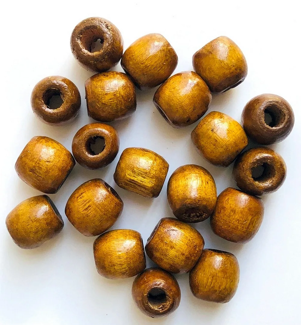 Wooden beads for DIY Macrame Stuff, Brown